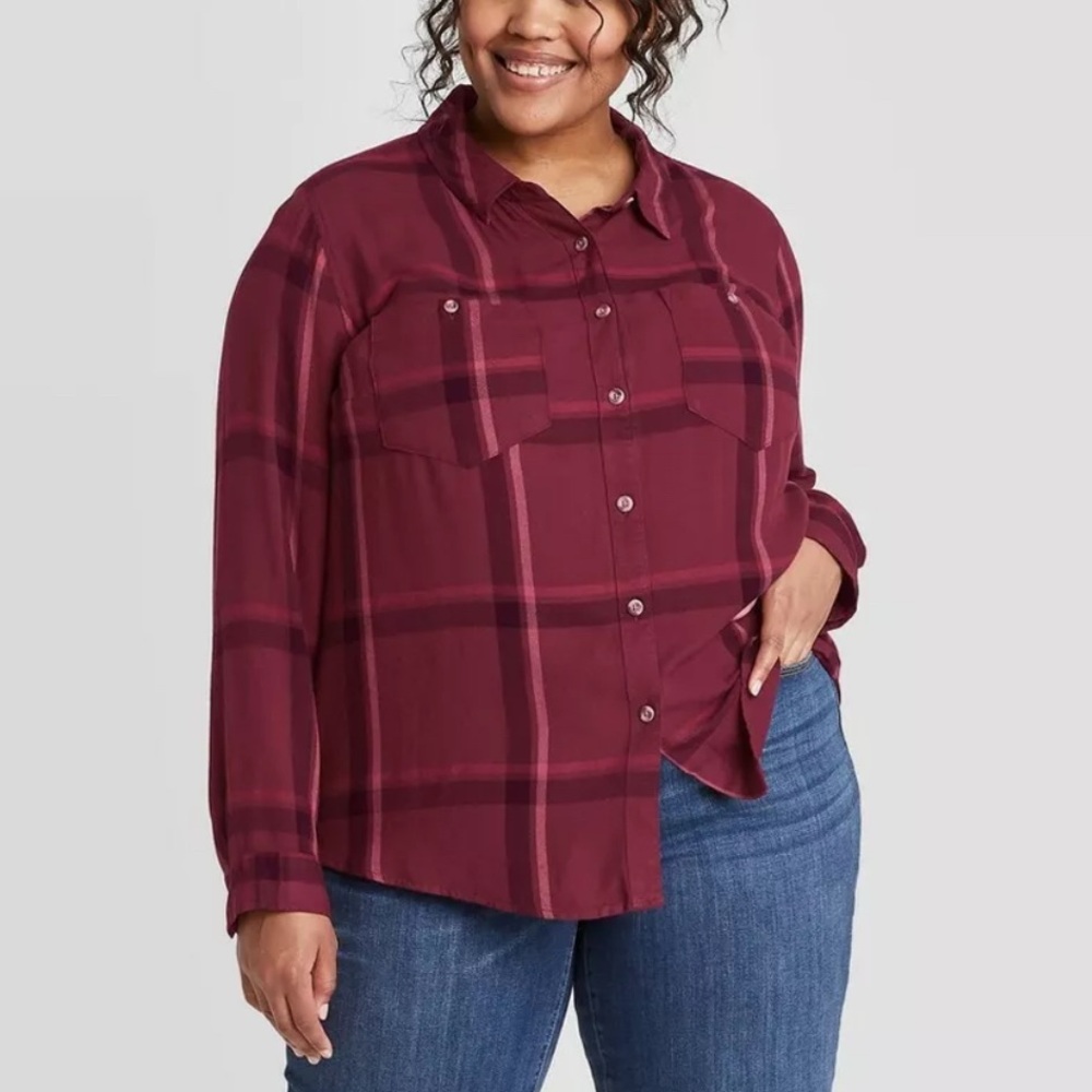 💛Ava & viv burgundy bottom down top